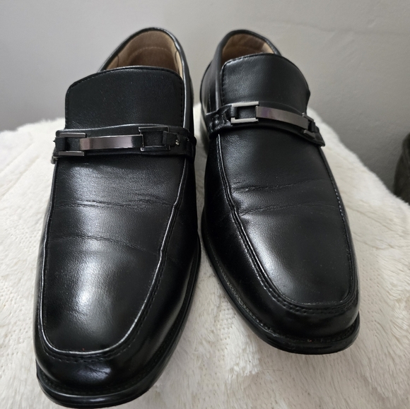 Men's Black Leather Loafers - Picture 4 of 6